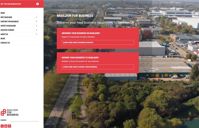 Image for Basildon for Business website refreshed