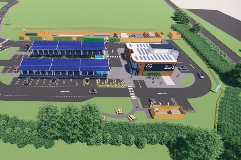 Image for Gridserve's huge Wickford EV charging forecourt by A127 approved