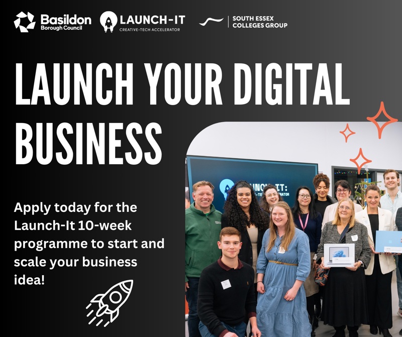 Image for Launch-It: Creative tech accelerator returns for its third year - empowering new entrepreneurs across Basildon
